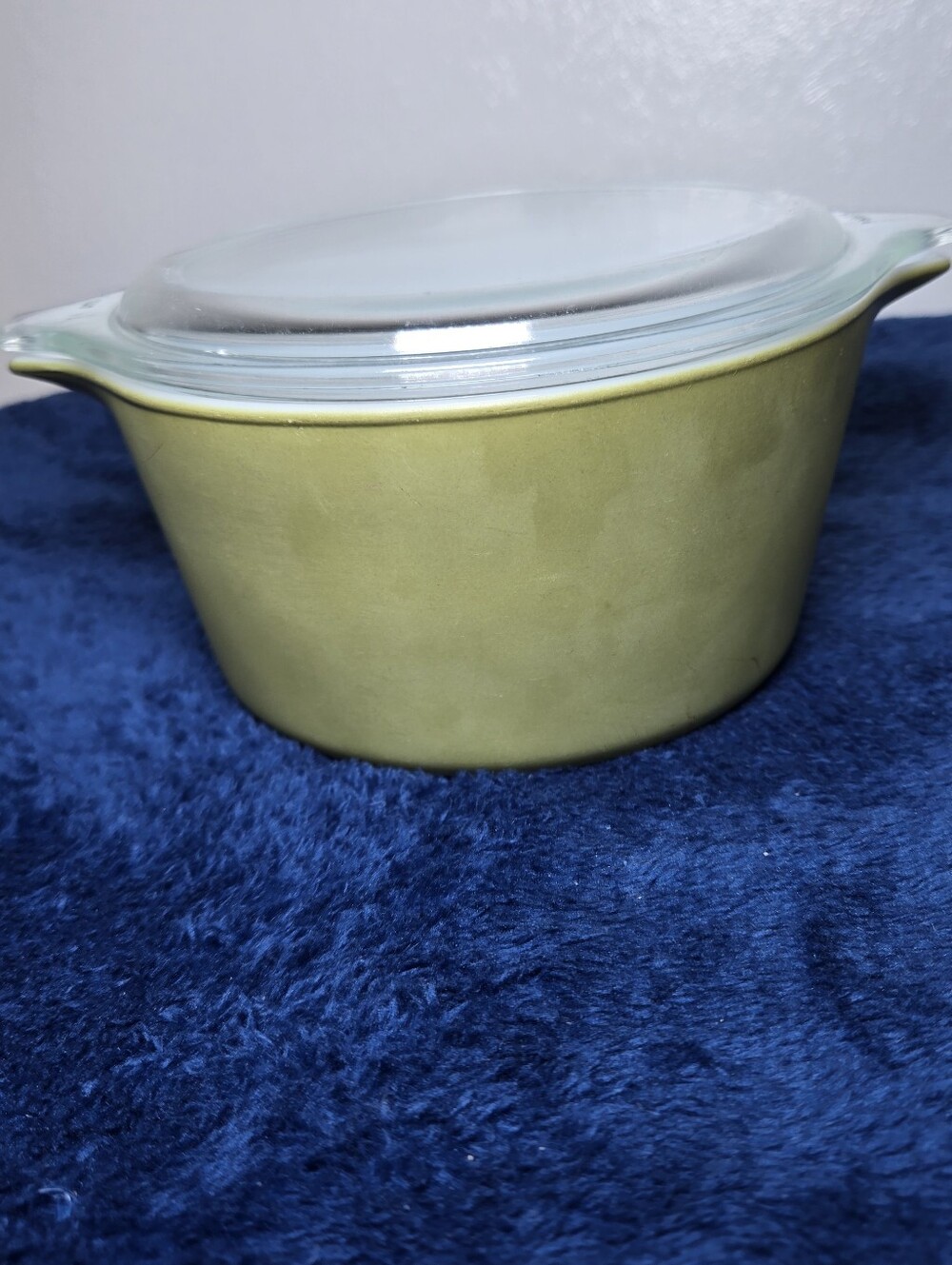 Vintage Pyrex Verde Olive Green 473 1 Quart Round Casserole Dish with Lid 470-C